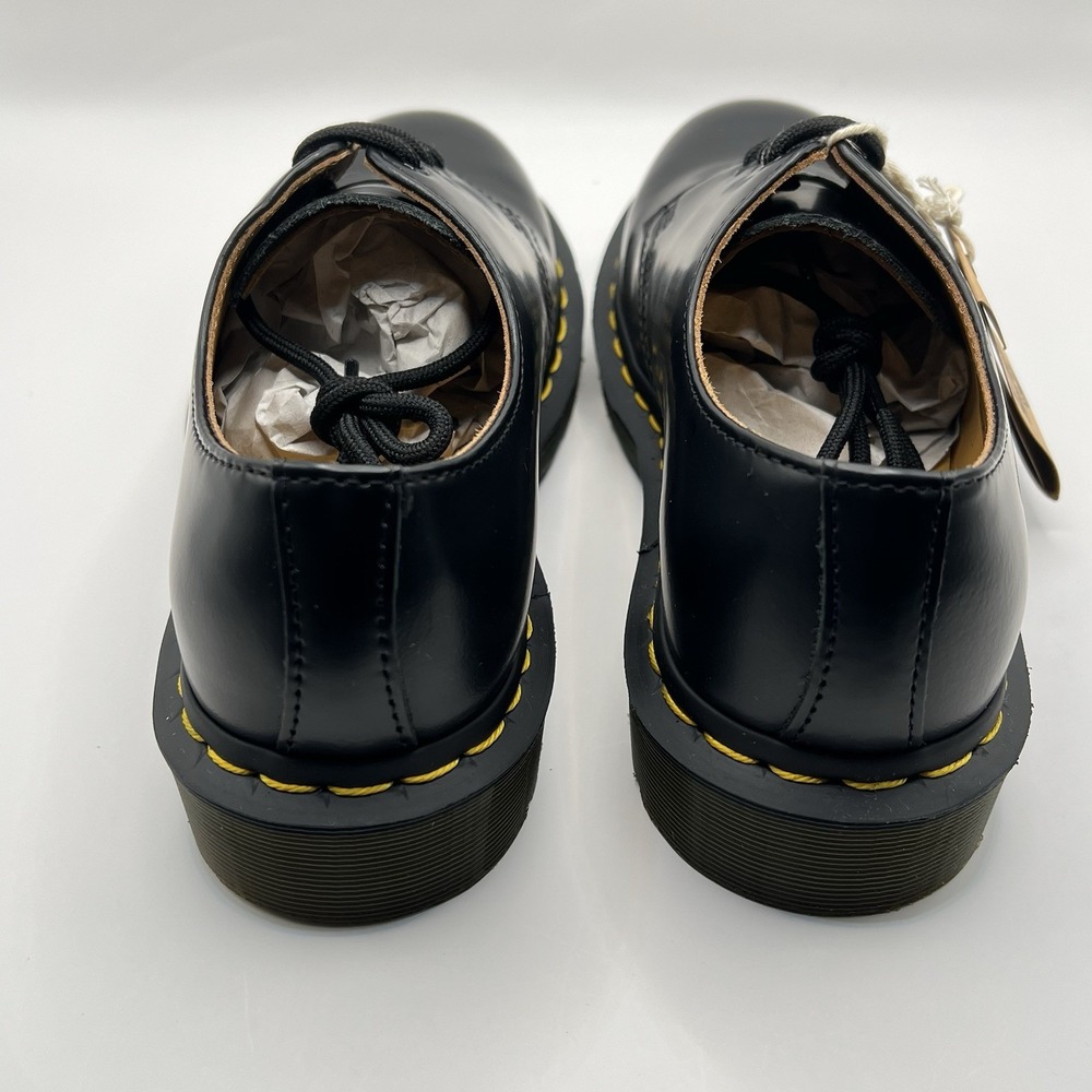 Dr. Martens 1461 Oxford 3-Eye Leather Derby Women's 7/ Men's 6 Black Smooth READ - Picture 3 of 14